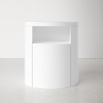 White on sale contemporary nightstand